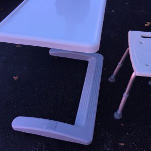 Free Shower Chair & Overbed Table