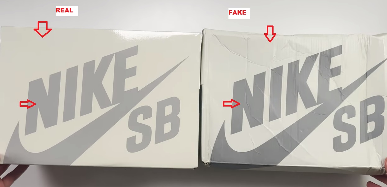 Real Vs Fake Nike SB Dunk Low Jarritos box 1