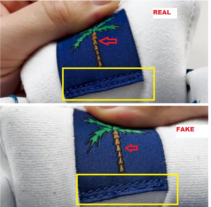 REAL VS FAKE NIKE SB DUNK LOW LA DODGERS TONGUE 1