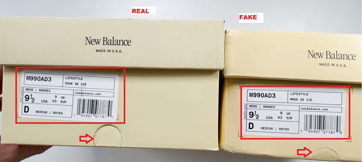 REAL VS FAKE NEW BALANCE 990V3 TEDDY SANTIS MOONBEAM BOX 2