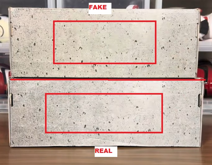 Real Vs Fake Air jordan 4 Se Wet Cement Box 2