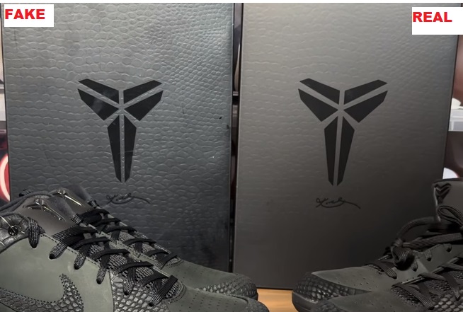real Vs Fake Nike Kobe 4 Protro Gift Of Mamba Box 5